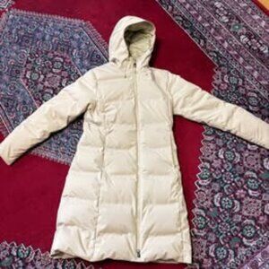 Women's Tan Patagonia Jackson Glacier Hooded Parka - XS